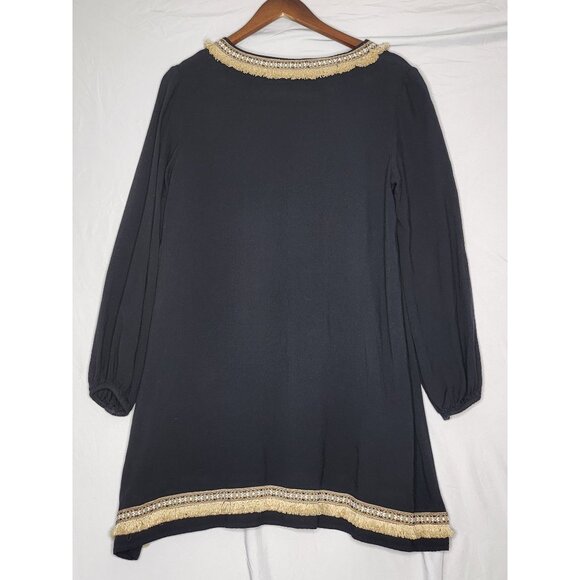 Ya Los Angeles Womens Long‎ Sleeve Black Tunic Sz LG - Picture 2 of 8